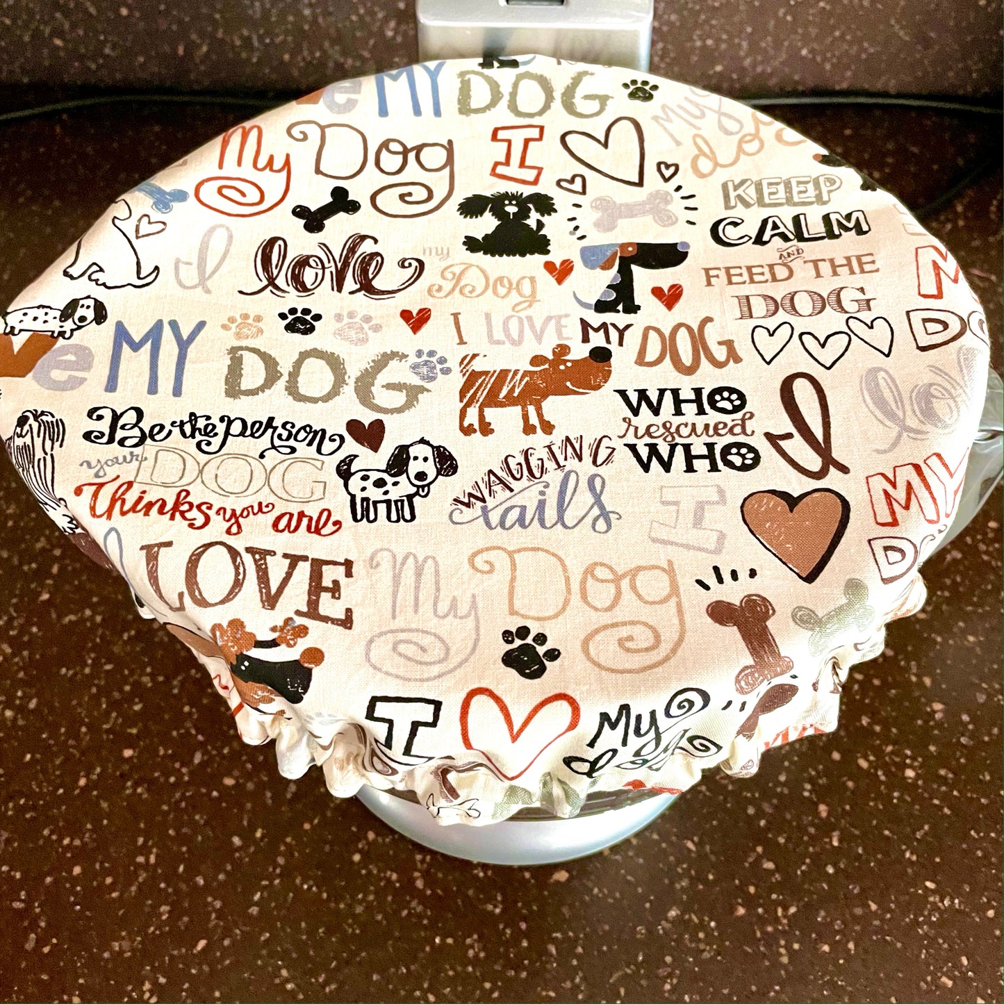Stand Mixer Bowl Covers - Love My Dog