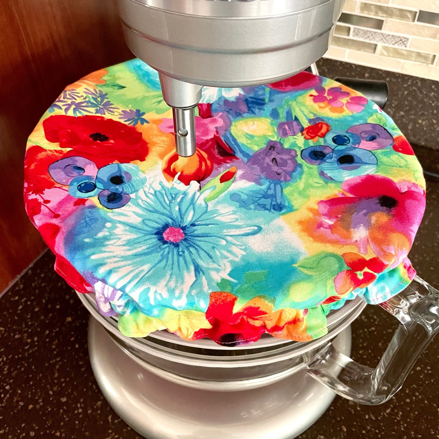 Stand Mixer Bowl Covers - Pioneer Woman Style White Floral