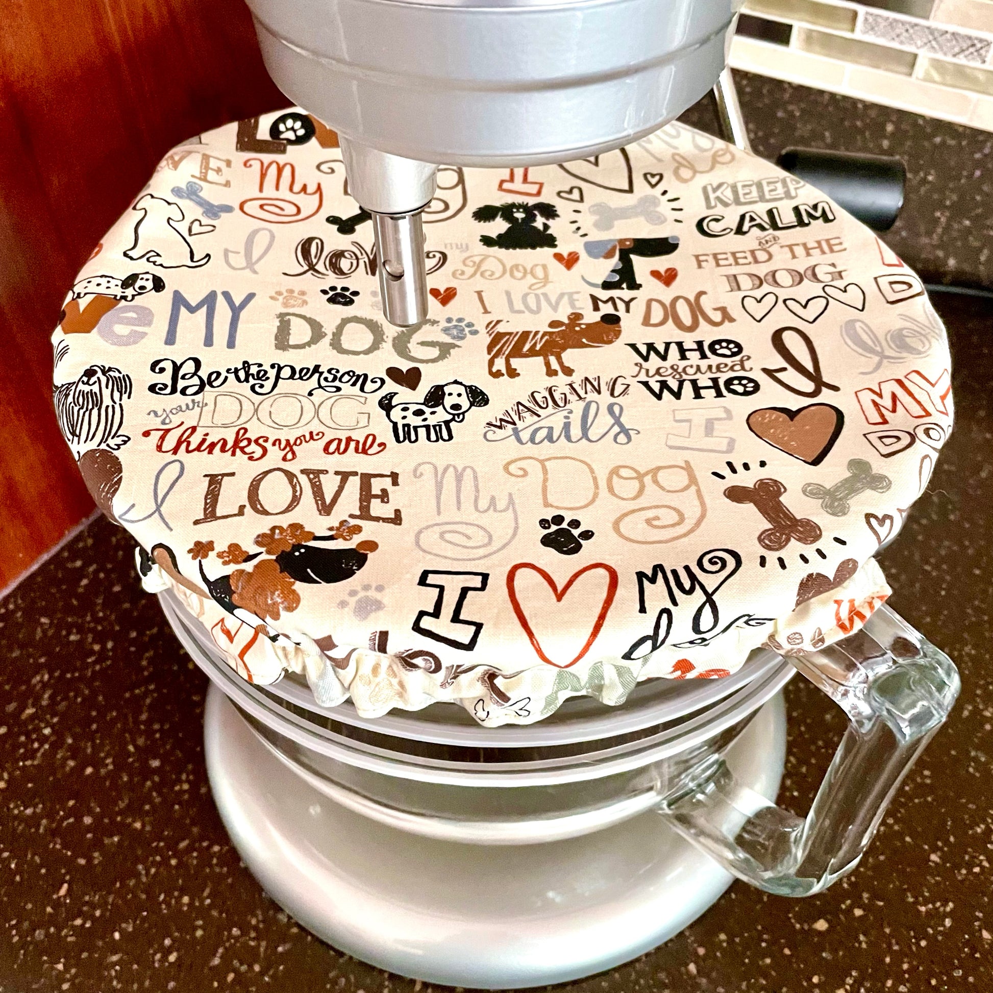Love My Dog Stand Mixer Bowl Cover
