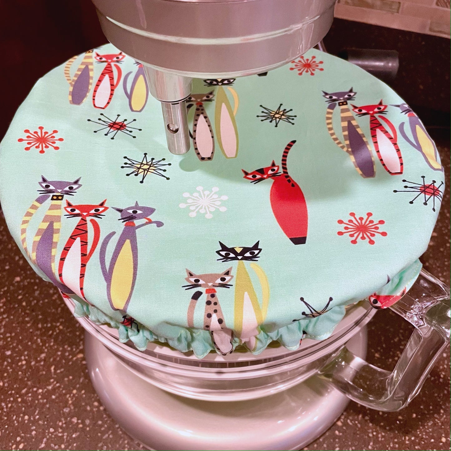 Stand Mixer Bowl Covers - Atomic Tabby Cats