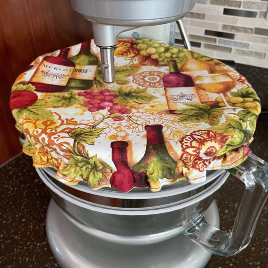 Stand Mixer Bowl Covers - Wine and Grapes