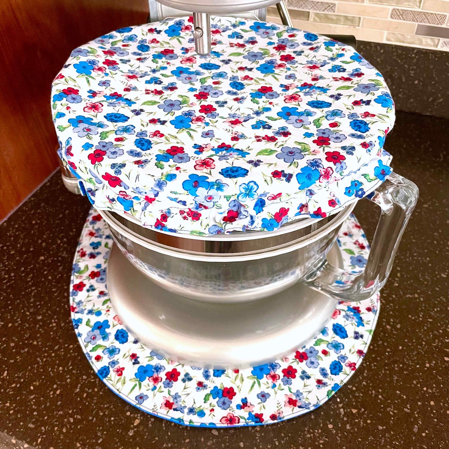 Stand Mixer Slider Mat | Pioneer Woman Country Charm Ditsy | XL Mixer Bowl Cover