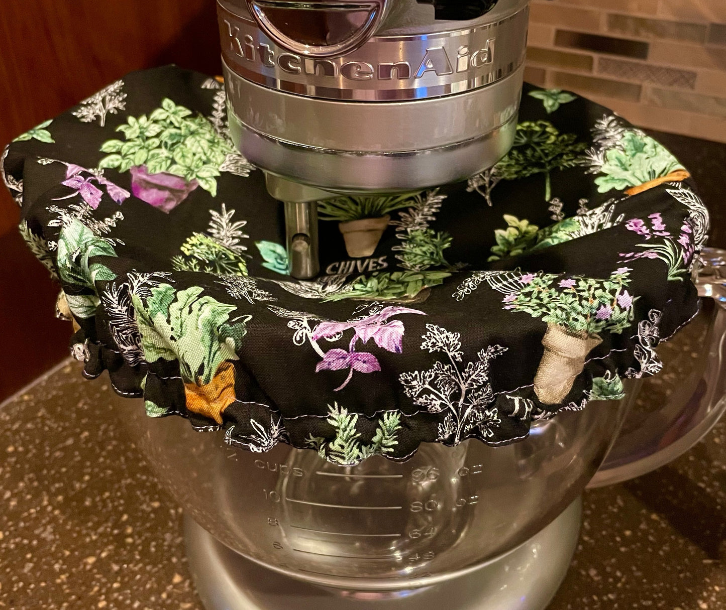 Stand Mixer Bowl Covers - Potted Herbs