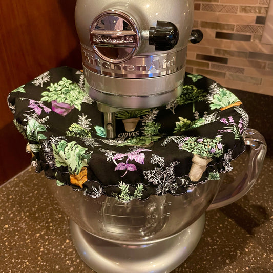 Stand Mixer Bowl Covers - Potted Herbs