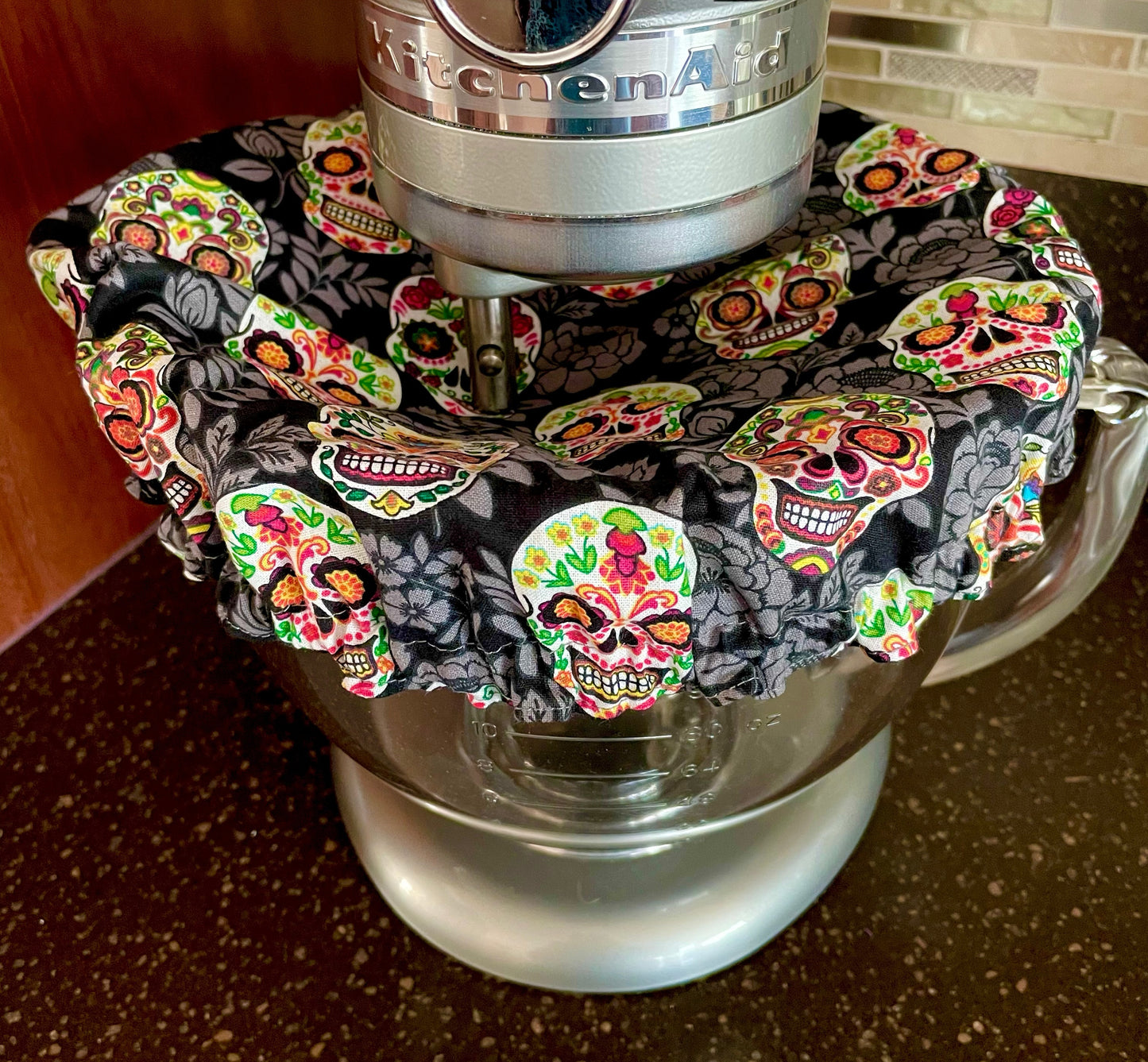 Stand Mixer Bowl Covers - Day of the Dead Skulls