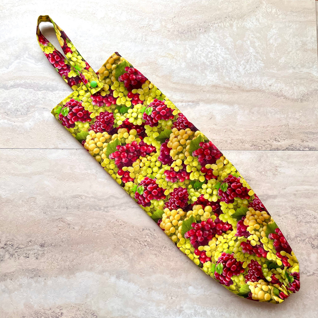 Plastic Bag Holder Dispenser Grapes Dalisay Design Fabrics