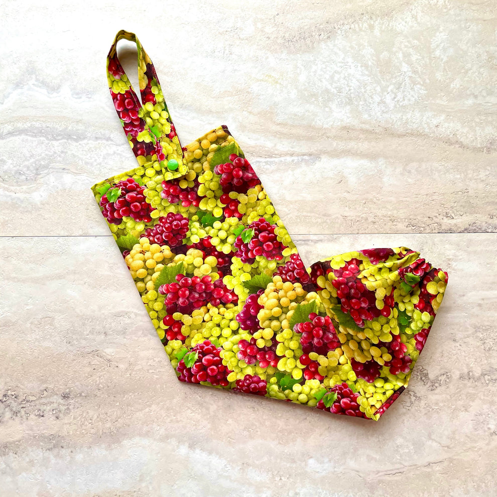 Plastic Bag Holder Dispenser Grapes Dalisay Design Fabrics