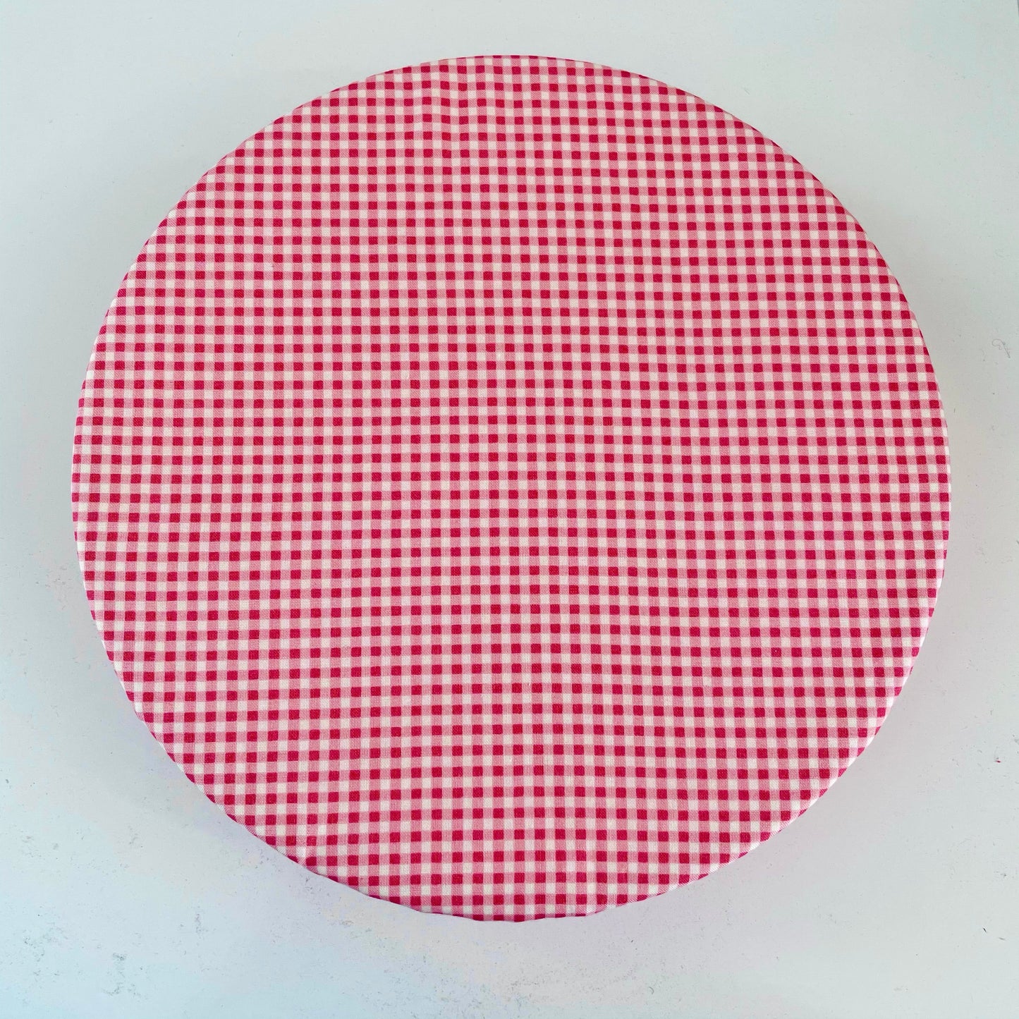 Stand Mixer Bowl Covers - Pink and White Gingham Tiny Check