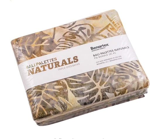 Bali Palattes Naturals - 9 pc Fat Quarter Bundle - Benartex