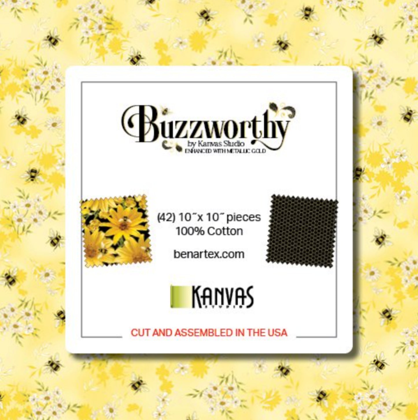 Buzzworthy 10 in Layer Cake | Buzzworthy 42 Piece Kanvas |  Buzzworthy BUZ10PK