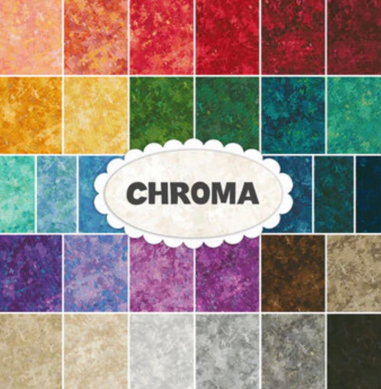 Chroma Layer Cake Tiles 10 x 10 Inch 42 Pieces - Northcott Chroma TCHROM42-10