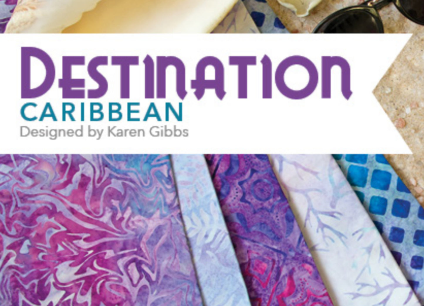 Destination Caribbean 16 Pc Fat Quarter Bundle - Banyan Batiks Caribbean FQDEST16-64