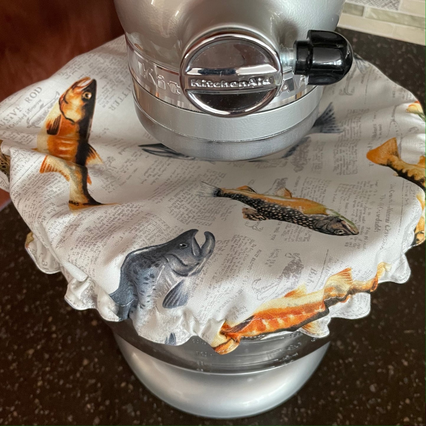 Stand Mixer Bowl Covers - Going Fishing