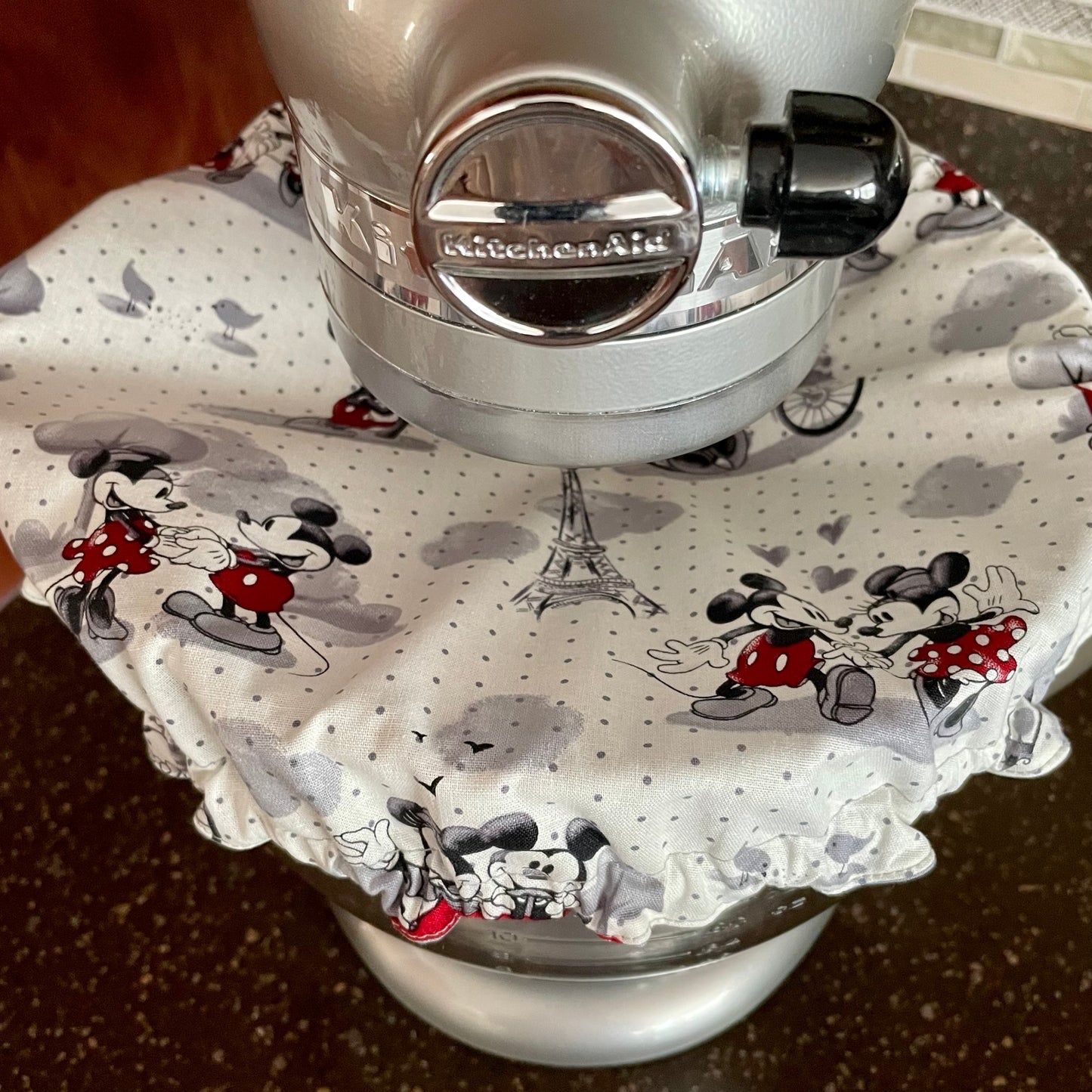 Stand Mixer Bowl Covers - Retro Mickey and Minnie Mouse Paris Theme