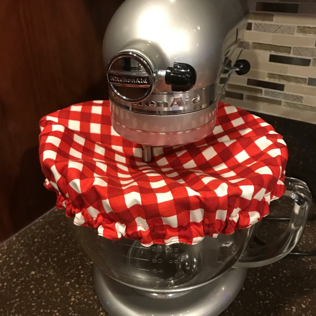 Stand Mixer Bowl Covers - Red Buffalo Check