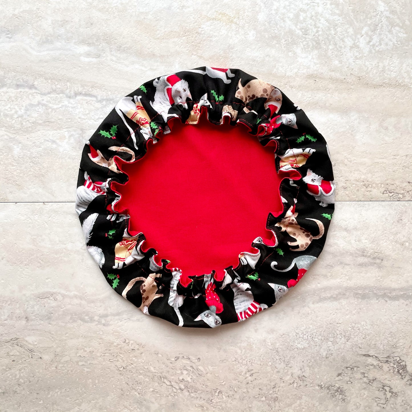 Stand Mixer Bowl Covers - Christmas Cats